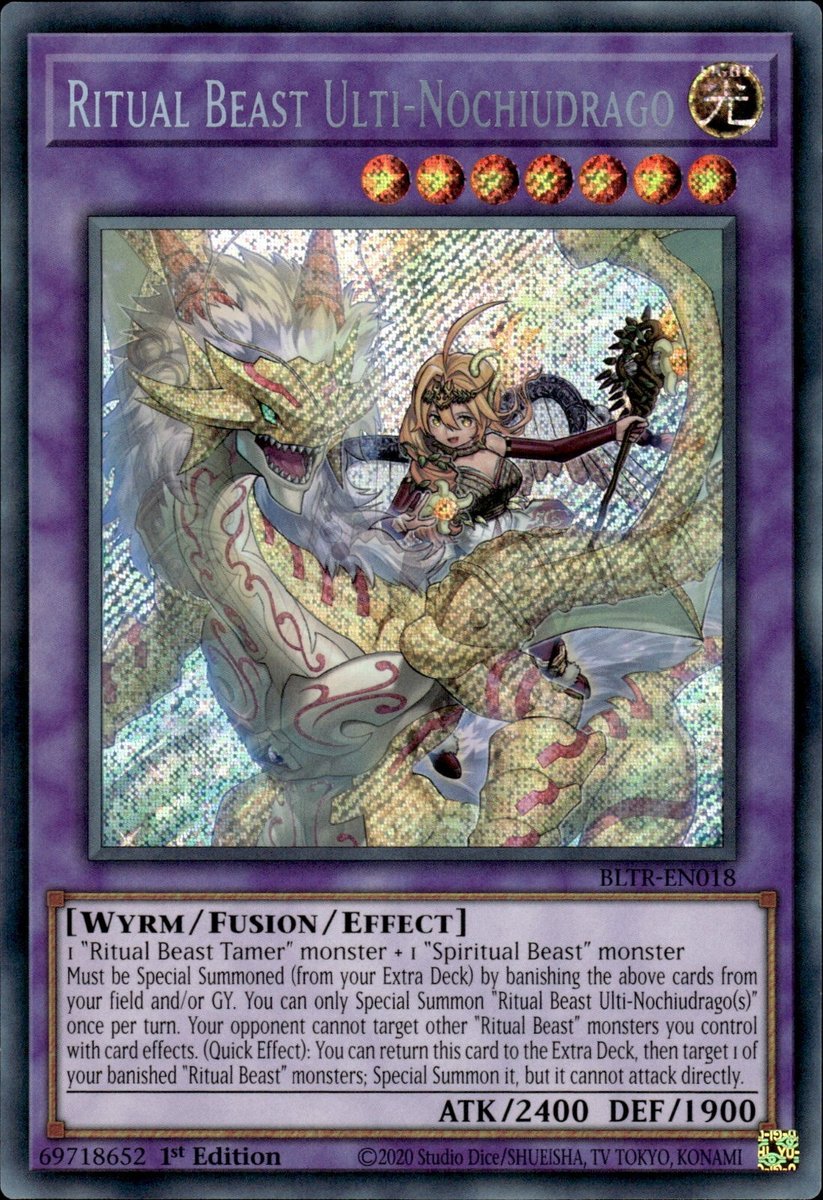 BLTR-EN018 Ritual Beast Ulti-Nochiudrago Secret Rare