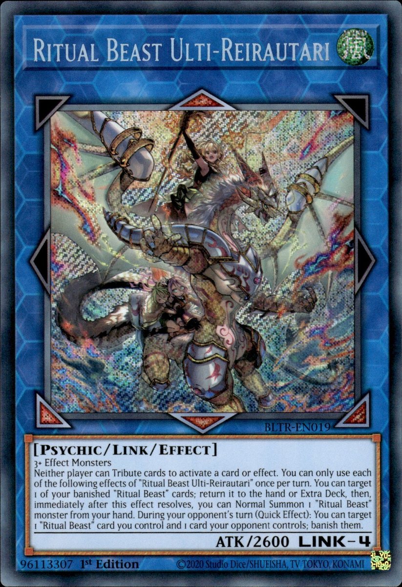 BLTR-EN019 Ritual Beast Ulti-Reirautari Secret Rare