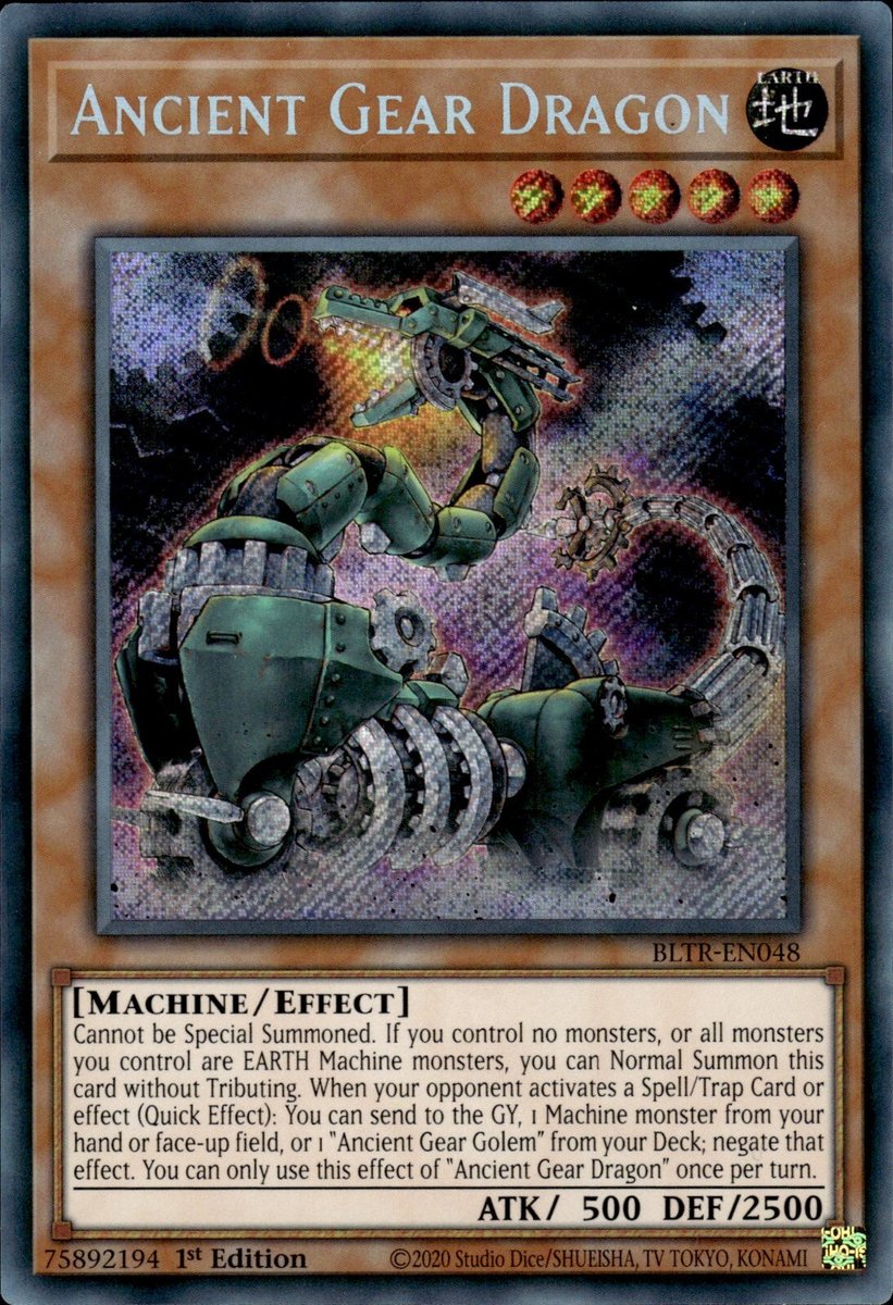 BLTR-EN048 Ancient Gear Dragon Secret Rare