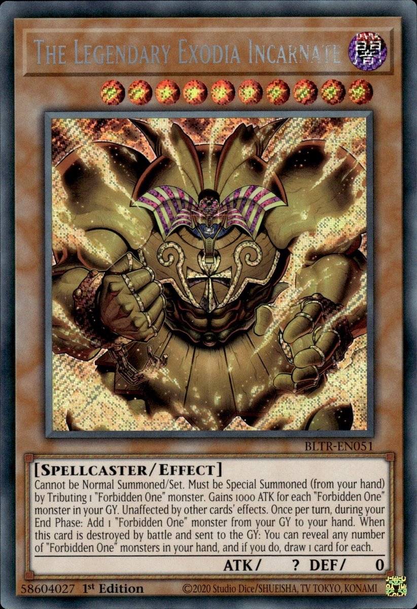 BLTR-EN051 The Legendary Exodia Incarnate Secret Rare