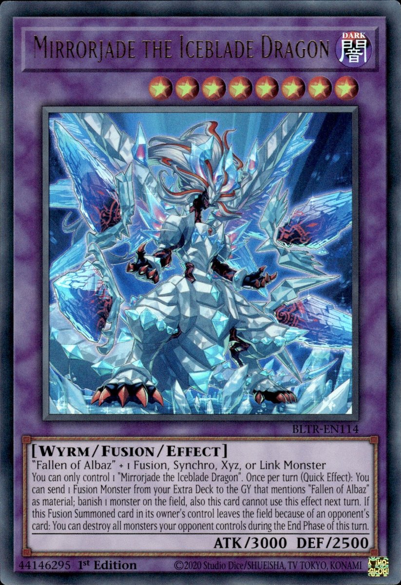 BLTR-EN114 Mirrorjade the Iceblade Dragon Ultra Rare