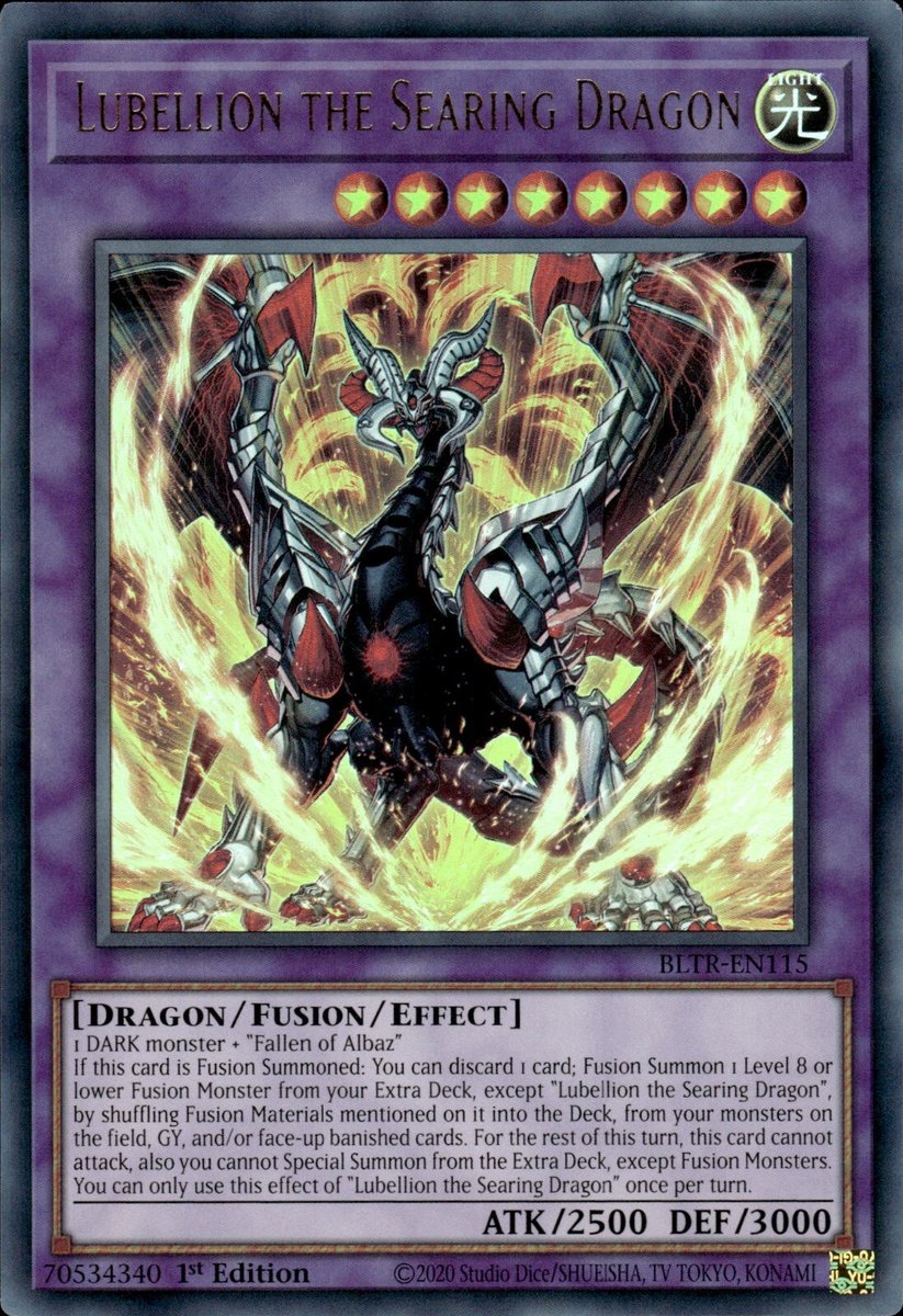 BLTR-EN115 Lubellion the Searing Dragon Ultra Rare