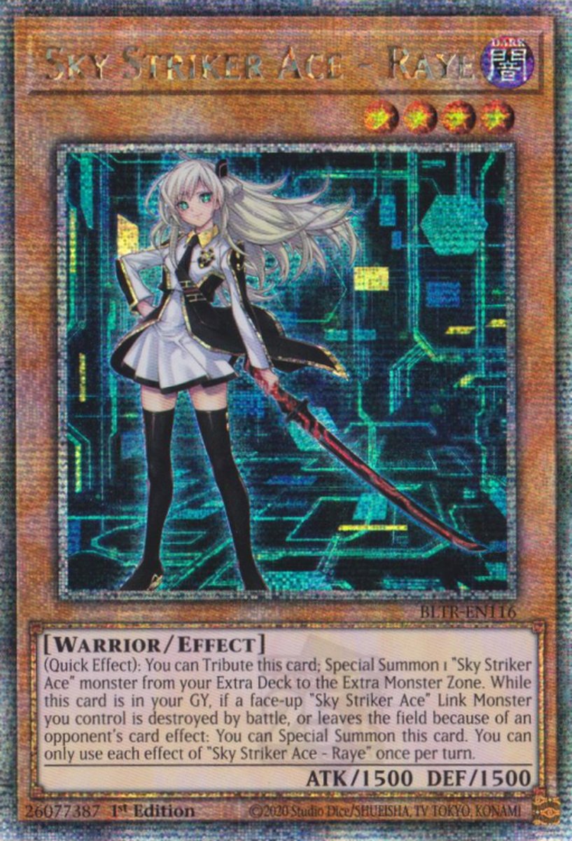 BLTR-EN116 Sky Striker Ace - Raye Quarter Century Secret Rare