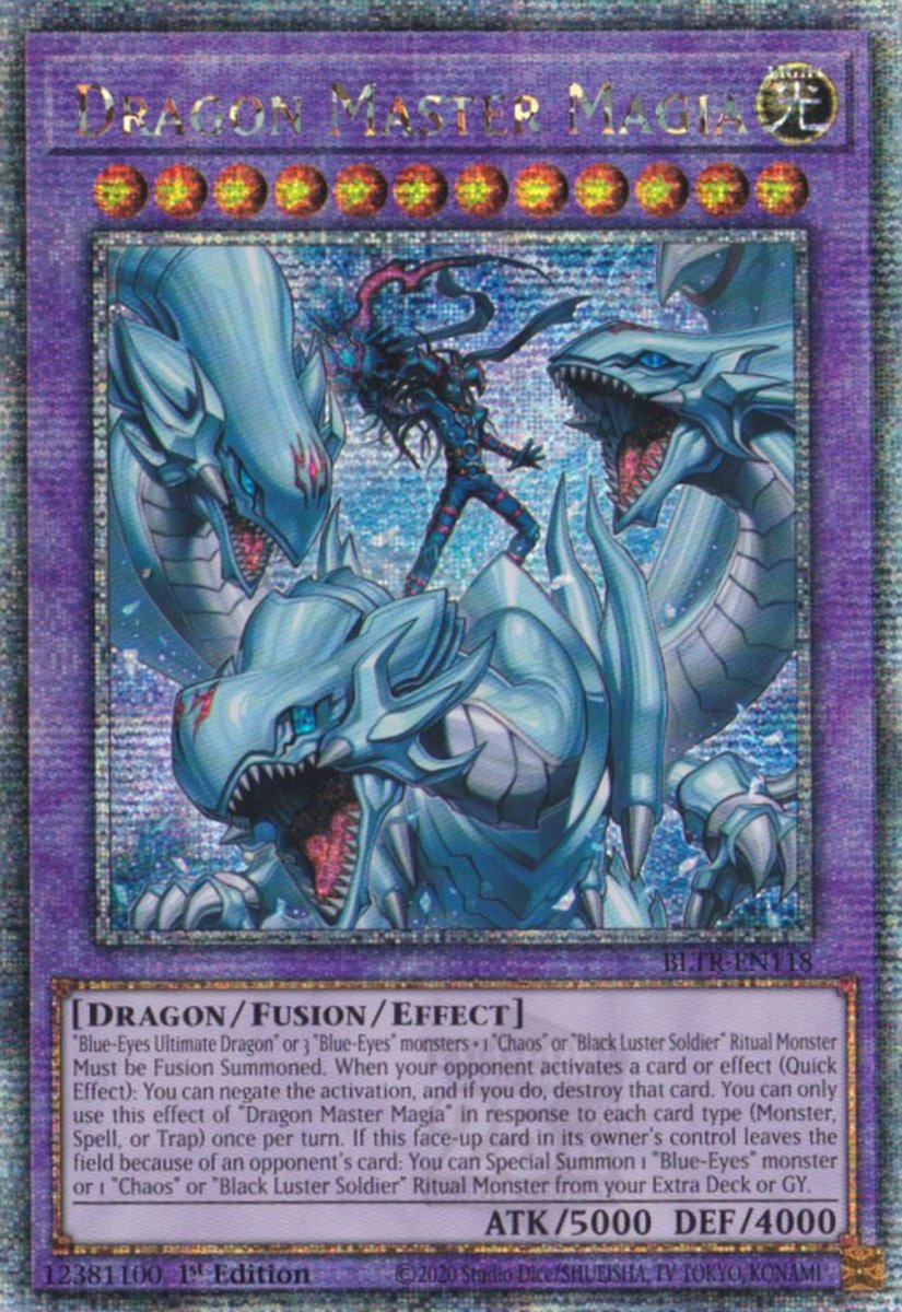 BLTR-EN118 Dragon Master Magia Quarter Century Secret Rare