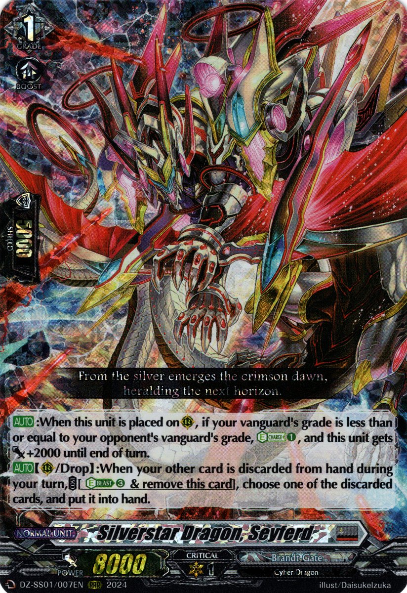 DZ-SS01/007EN Silverstar Dragon, Seyferd Triple Rare (RRR)