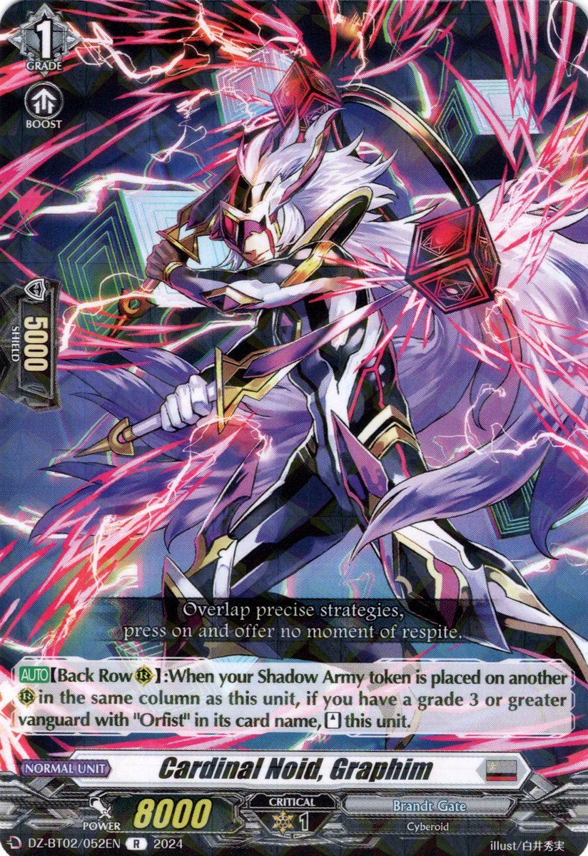 DZ-BT02/052EN Cardinal Noid, Graphim Rare (R)