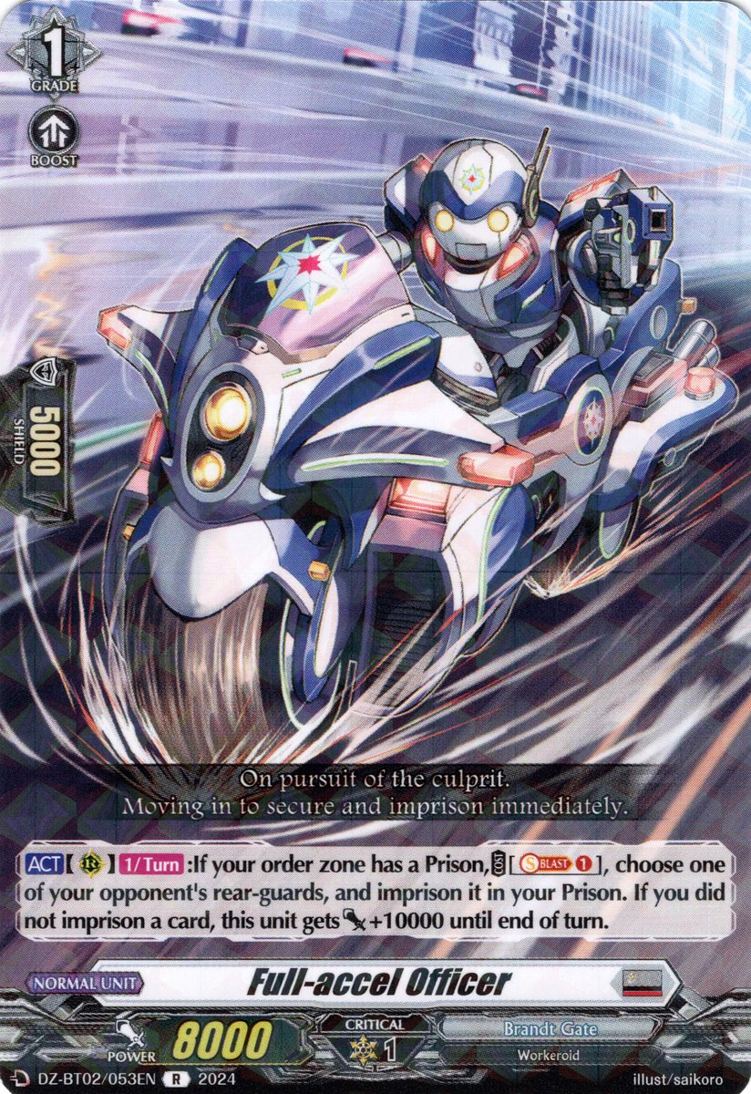 DZ-BT02/053EN Full-accel Officer Rare (R)