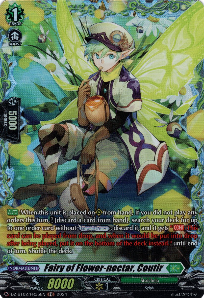 DZ-BT02/FR35EN Fairy of Flower-nectar, Coutir Frame Rare (FR)