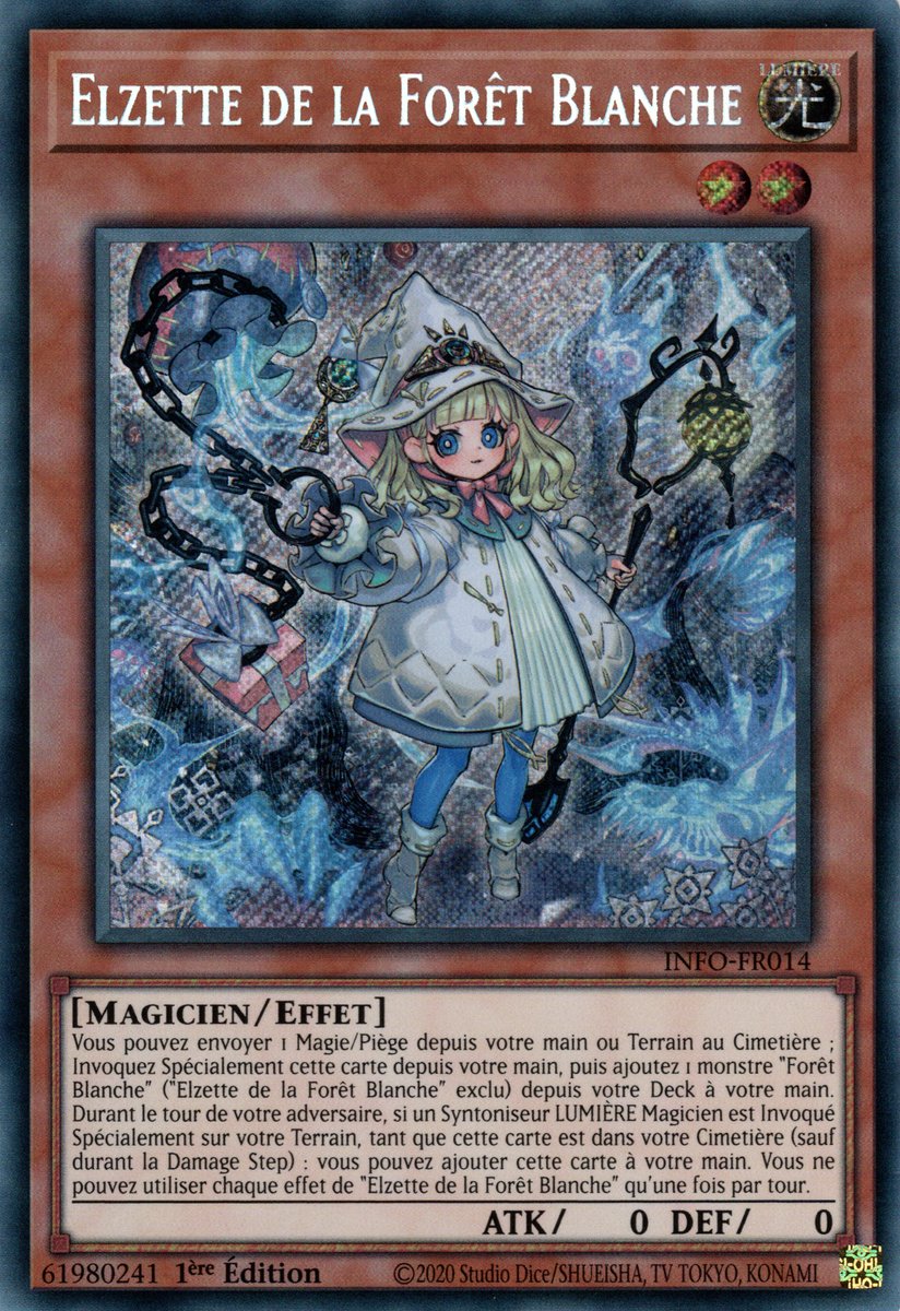 INFO-FR014 Elzette de la Forêt Blanche Secret Rare