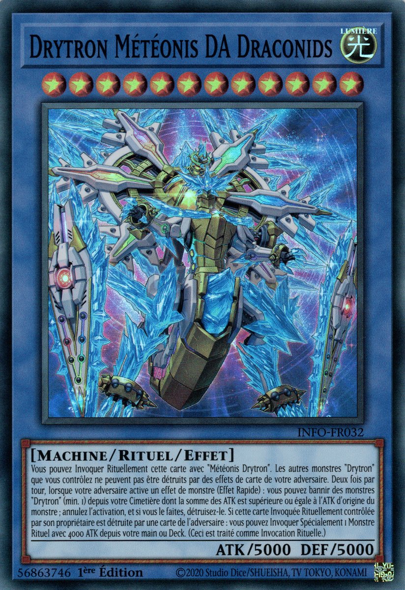 INFO-FR032 Drytron Météonis DA Draconids Super Rare