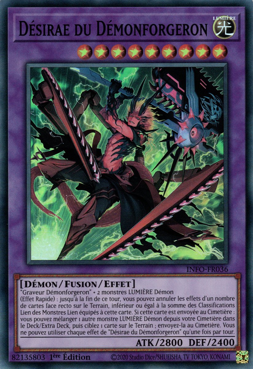 INFO-FR036 Désirae du Démonforgeron Super Rare