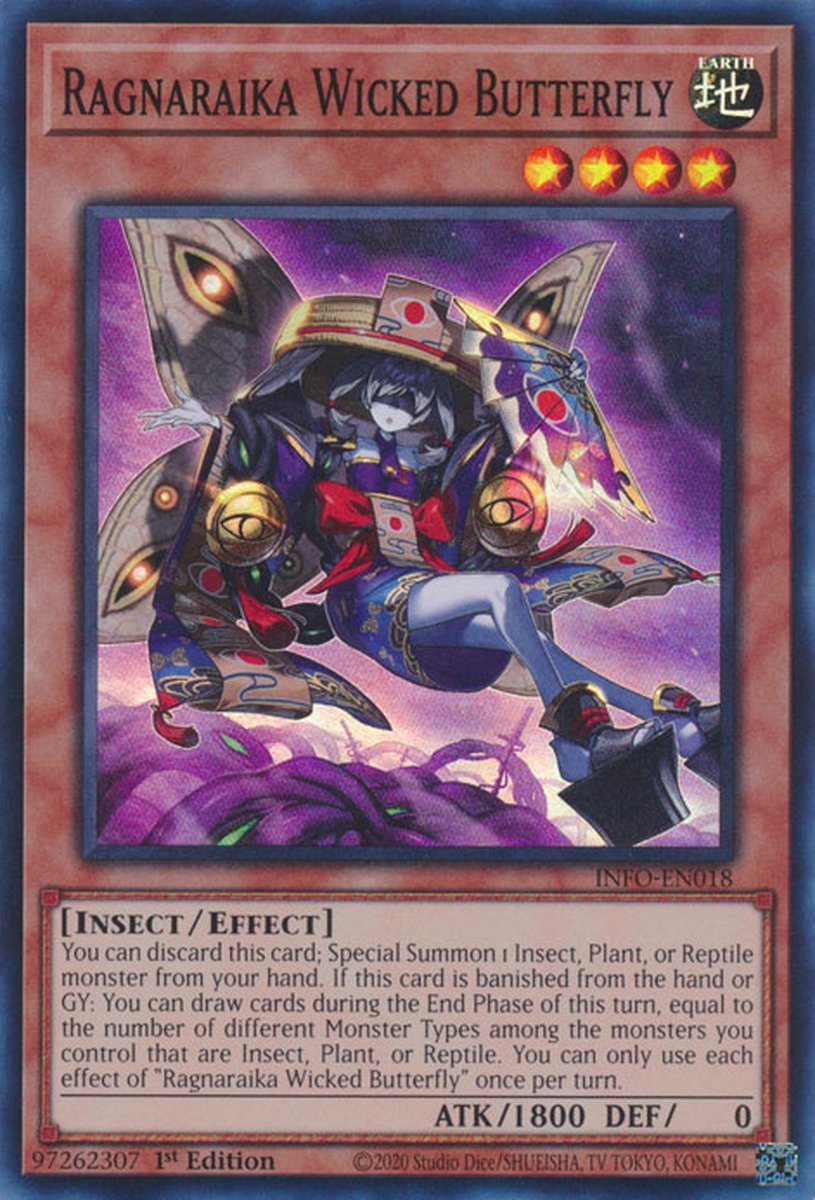 INFO-EN018 Ragnaraika Wicked Butterfly Super Rare