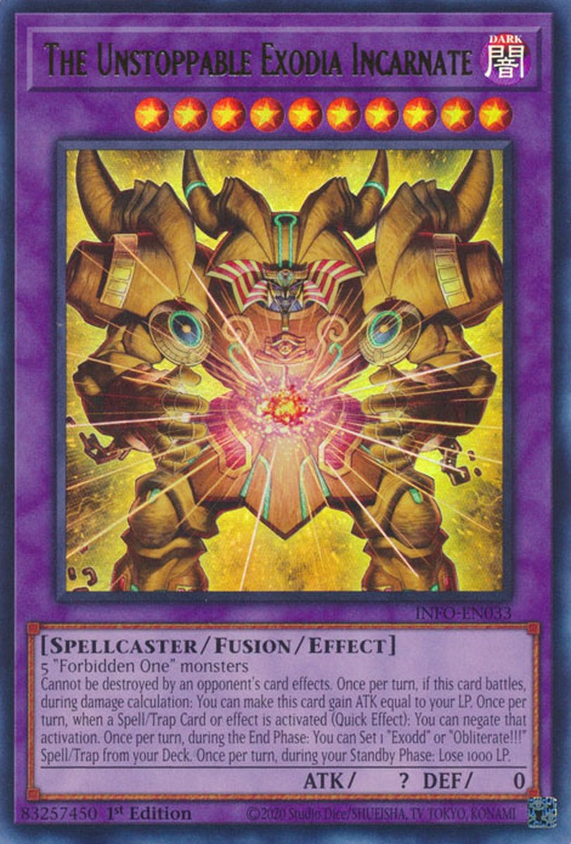 INFO-EN033 The Unstoppable Exodia Incarnate Ultra Rare