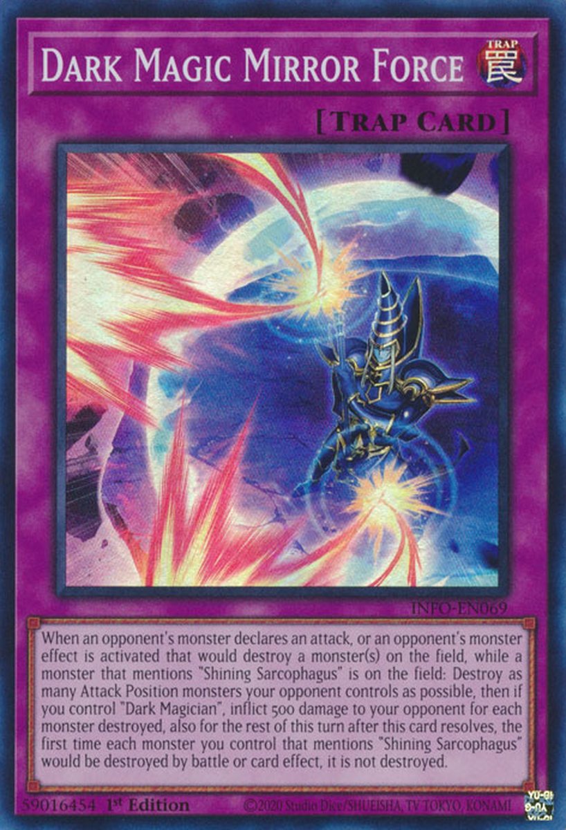 INFO-EN069 Dark Magic Mirror Force Super Rare