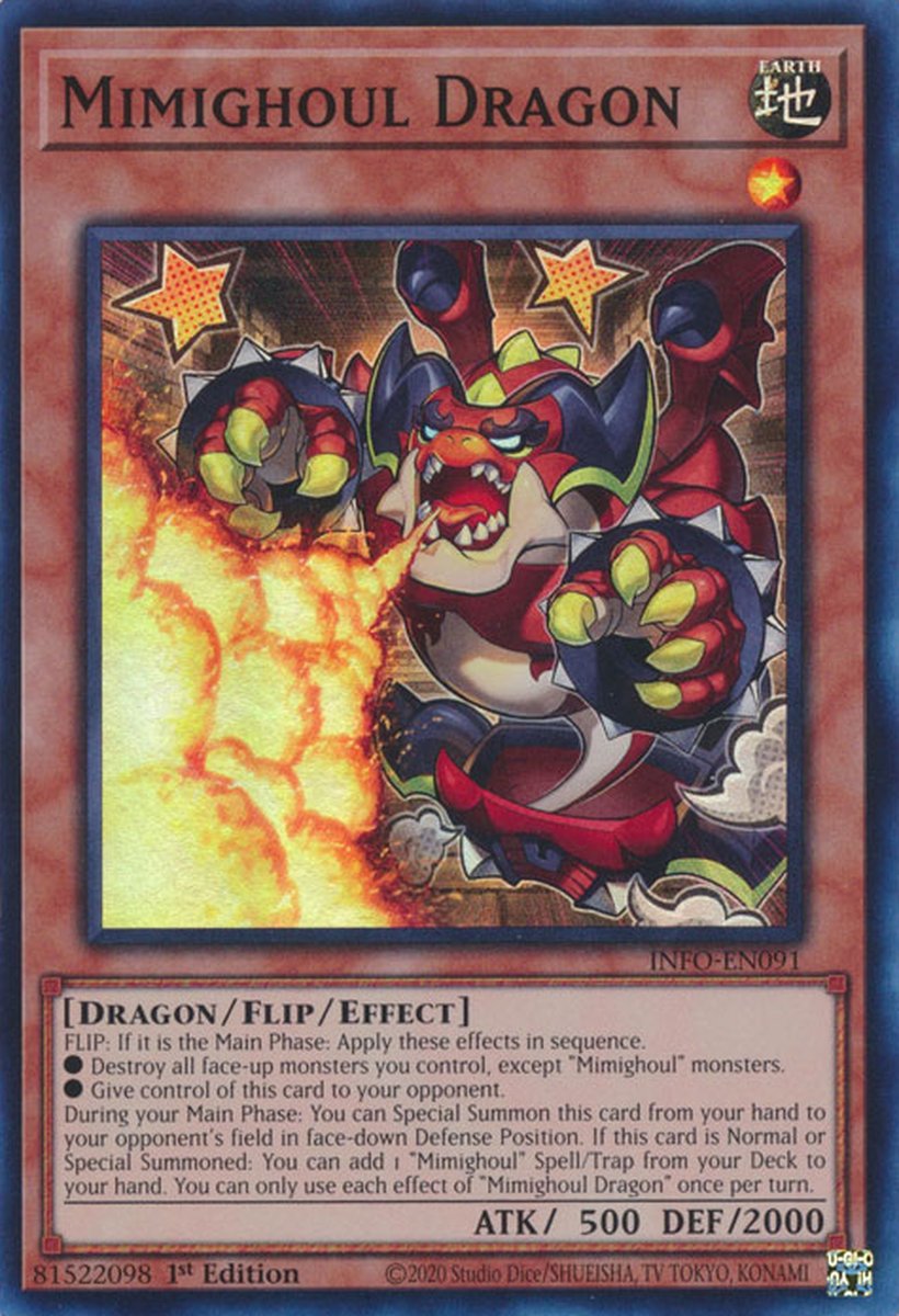 INFO-EN091 Mimighoul Dragon Super Rare