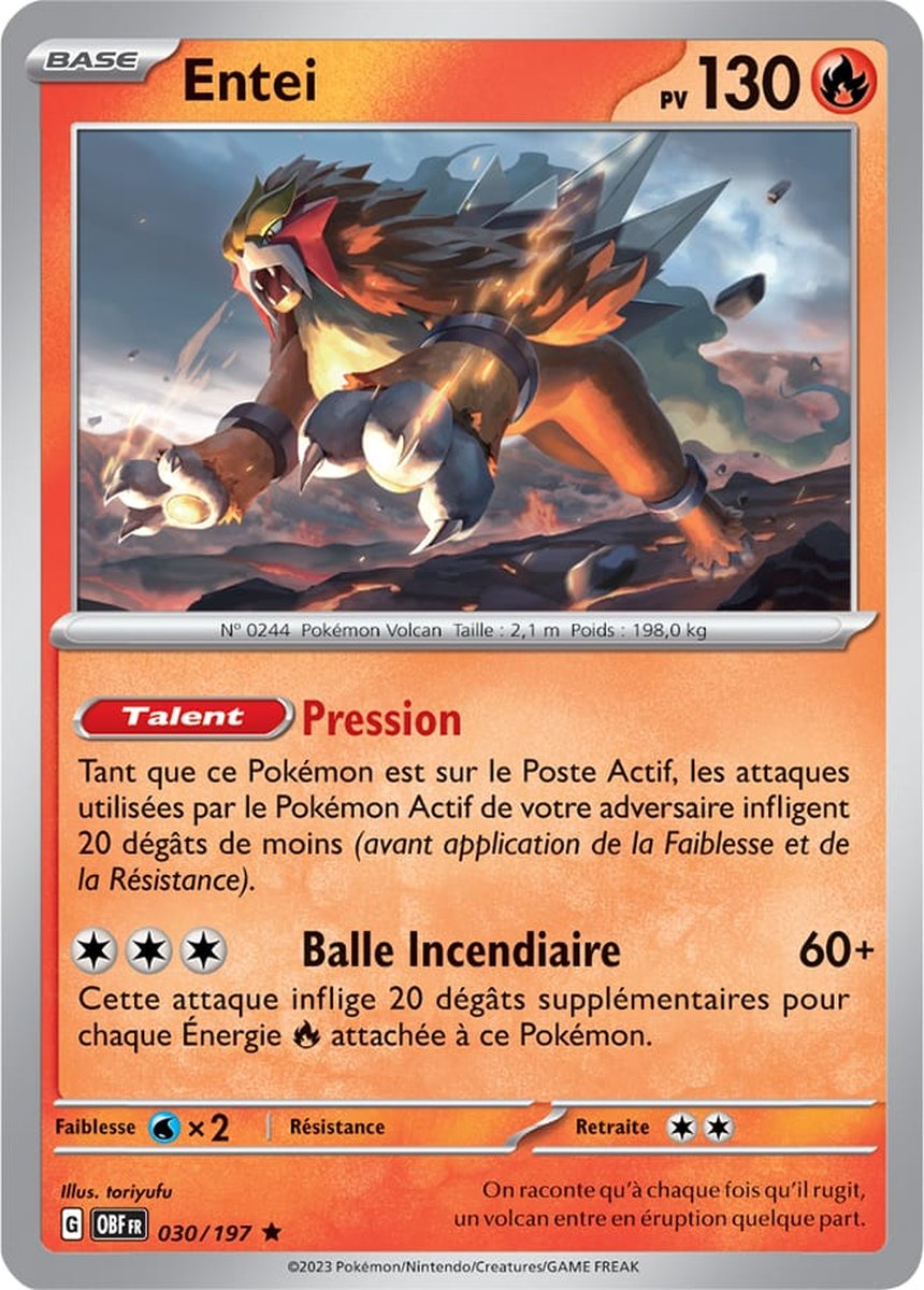 EV03_030/197 Entei Rare