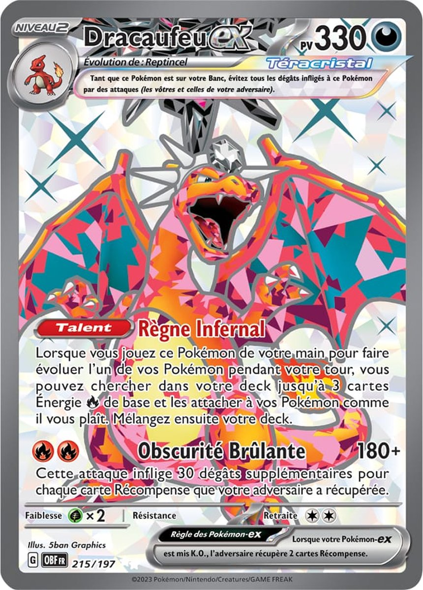 EV03_215/197 Dracaufeu ex Full Art Ultra Rare