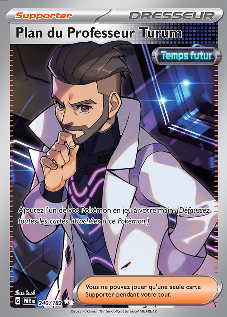 EV04_240/182 Plan du Professeur Turum Full Art Ultra Rare