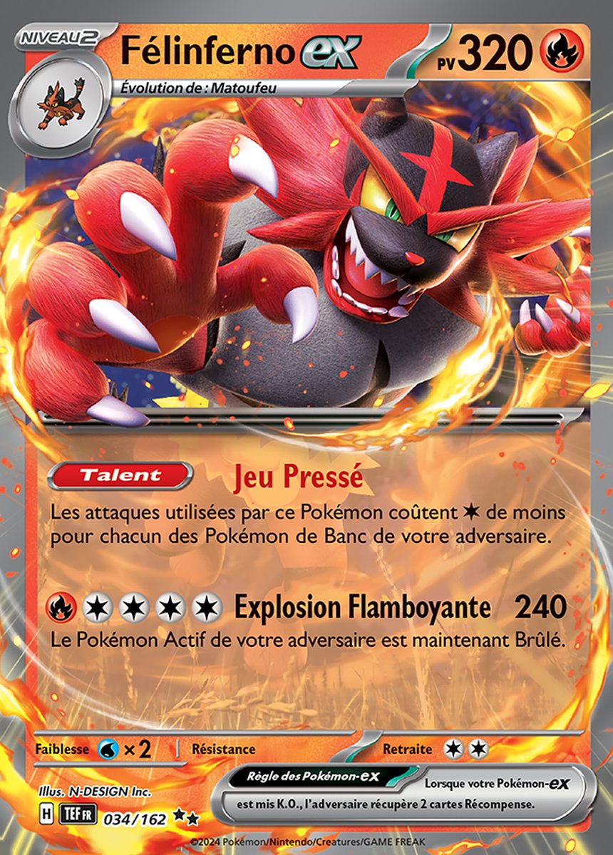 EV05_034/162 Félinferno ex Double Rare