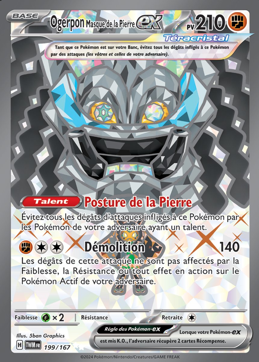 EV06_199/167 Ogerpon Masque de la Pierre ex Full Art Ultra Rare