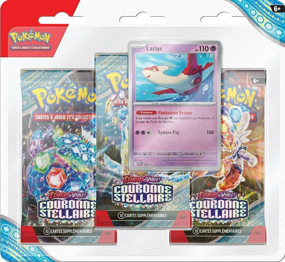 Pack 3 Boosters Pokémon Écarlate et Violet 7 - Version Latias