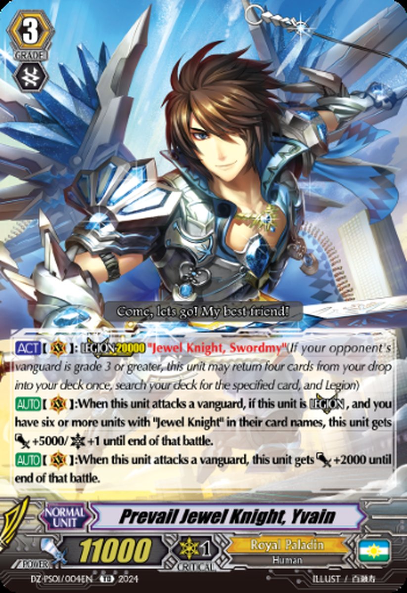 DZ-PS01/004EN Prevail Jewel Knight, Yvain Common (C)