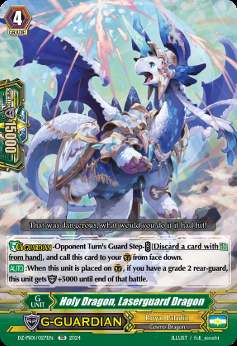 DZ-PS01/027EN Holy Dragon, Laserguard Dragon Common (C)