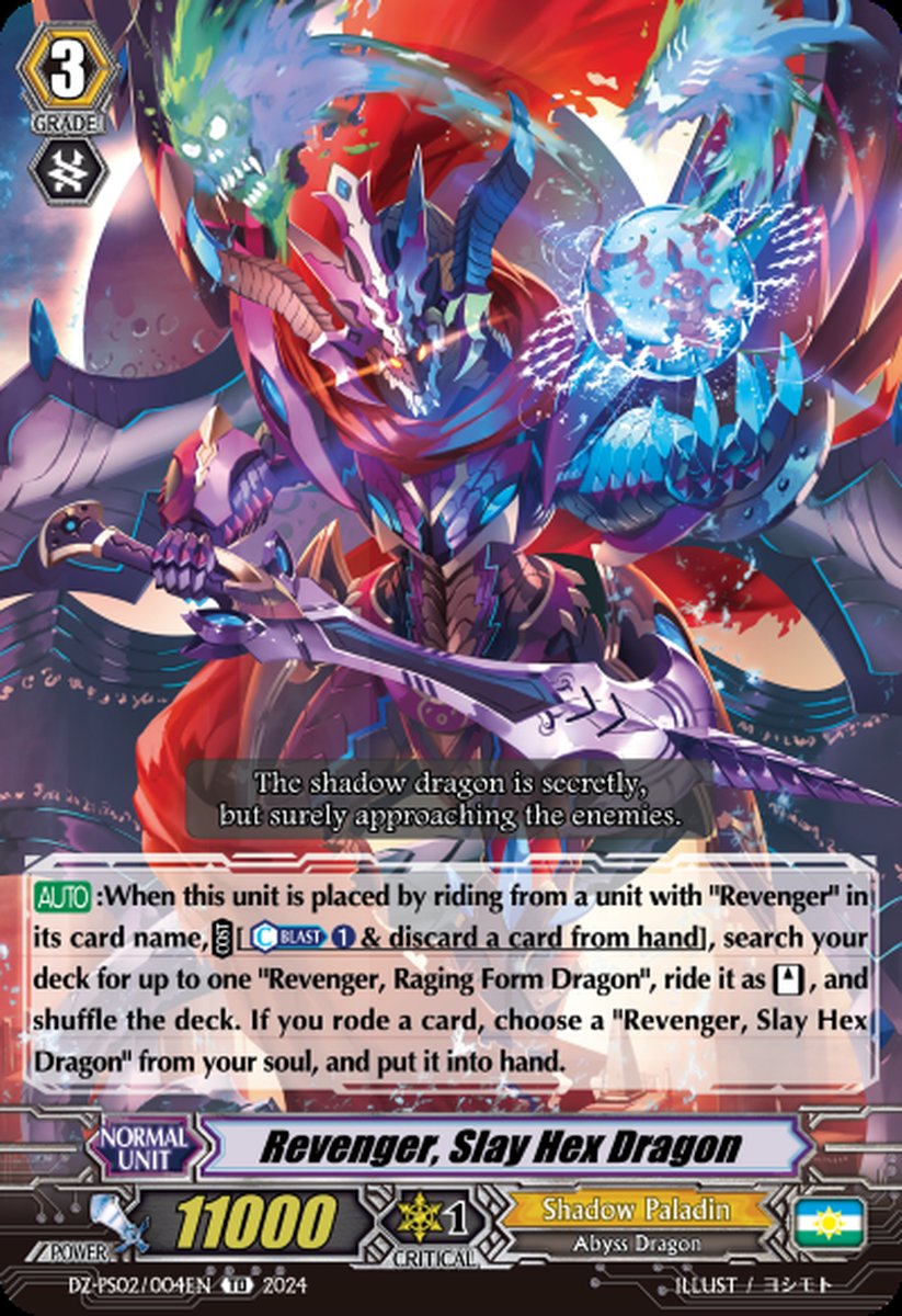 DZ-PS02/004EN Revenger, Slay Hex Dragon Common (C)