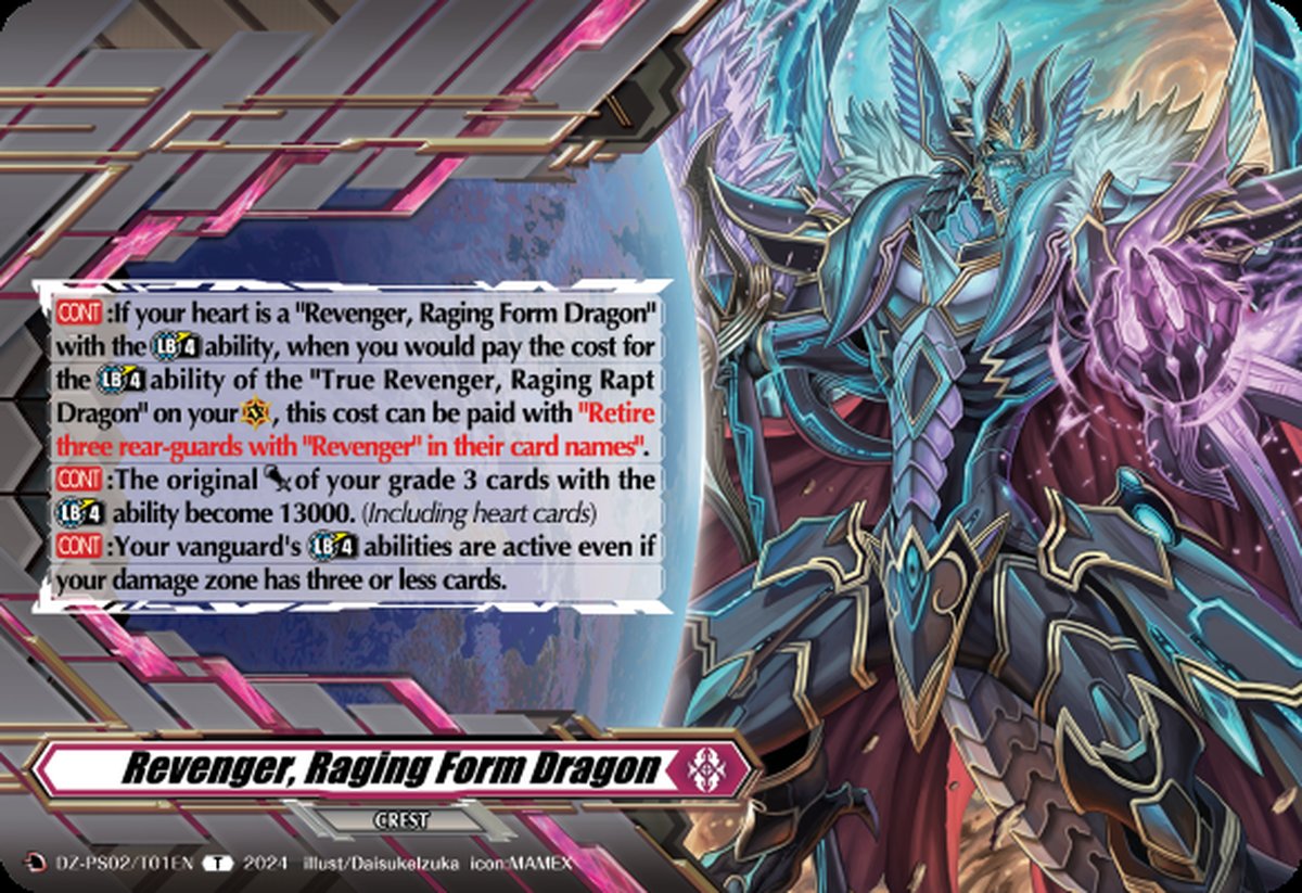 DZ-PS02/T01EN Revenger, Raging Form Dragon Common (C)