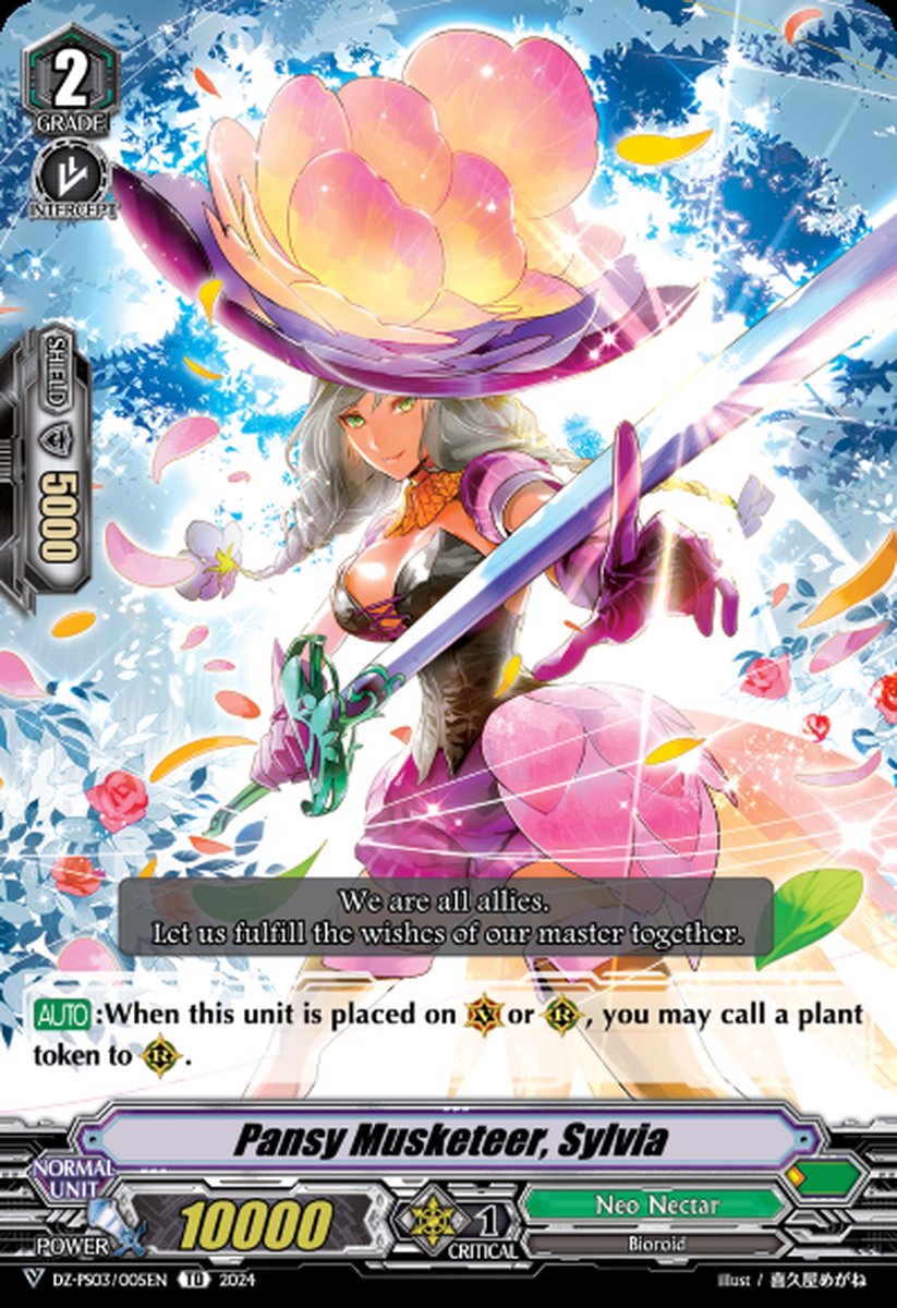 DZ-PS03/005EN Pansy Musketeer, Sylvia Common (C)