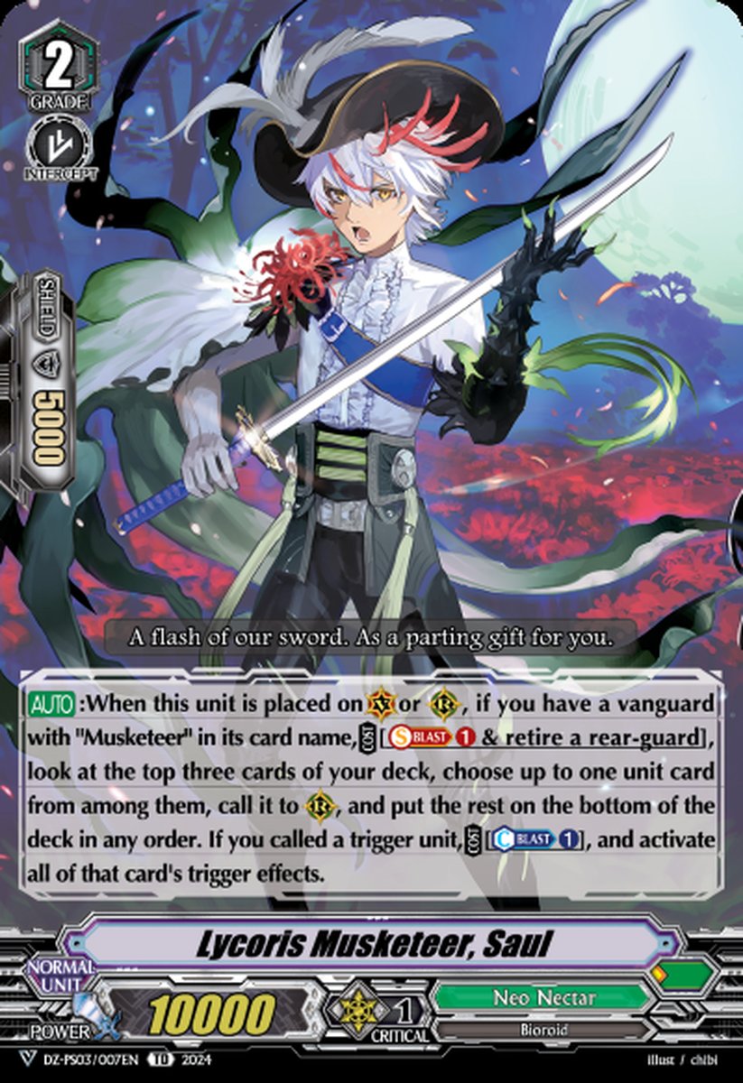 DZ-PS03/007EN Lycoris Musketeer, Saul Common (C)