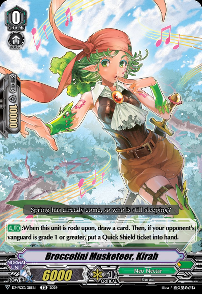 DZ-PS03/011EN Broccolini Musketeer, Kirah Common (C)