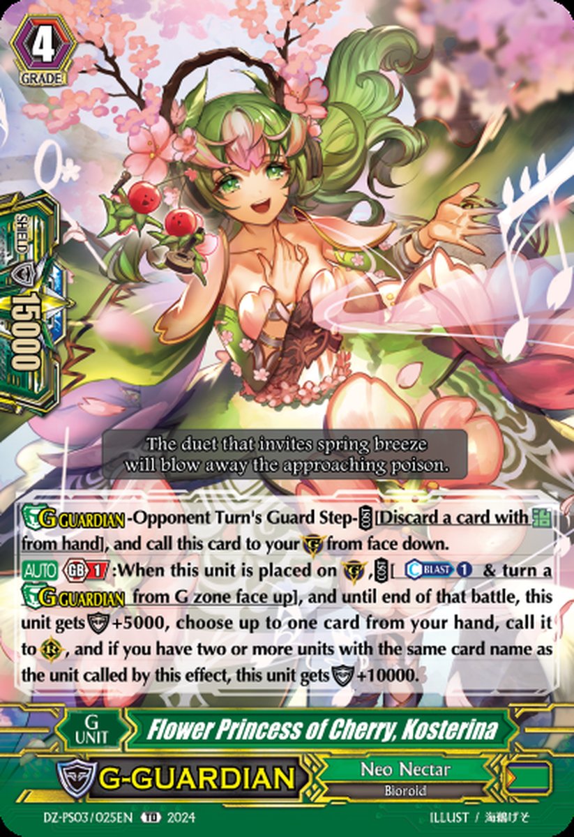 DZ-PS03/025EN Flower Princess of Cherry, Kosterina Common (C)