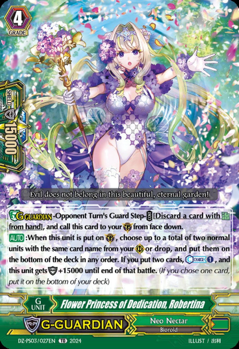 DZ-PS03/027EN Flower Princess of Dedication, Robertina Common (C)