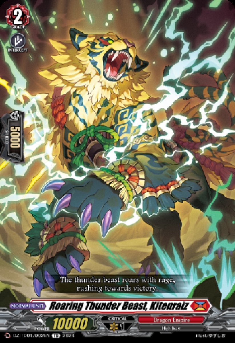 DZ-TD01/002EN Roaring Thunder Beast, Kitenraiz Common (C)