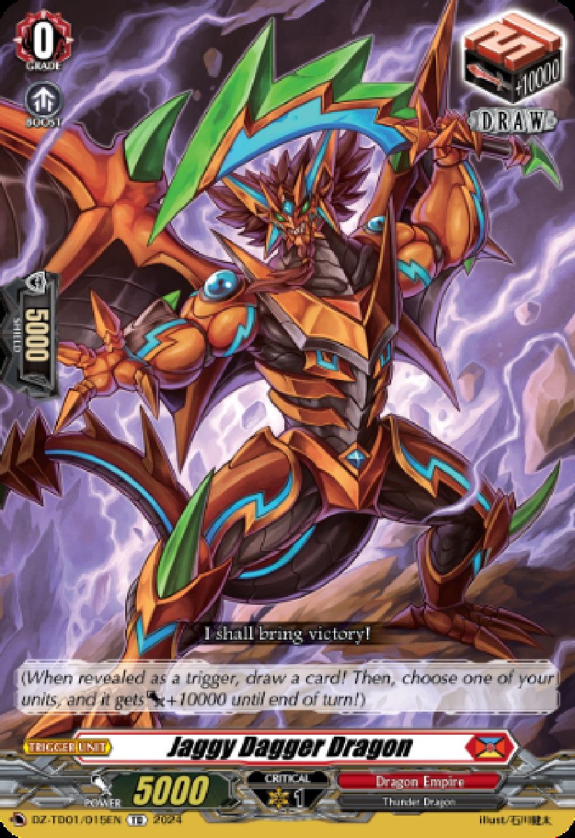 DZ-TD01/015EN Jaggy Dagger Dragon Common (C)