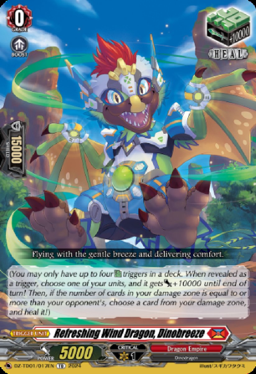 DZ-TD01/017EN Refreshing Wind Dragon, Dinobreeze Common (C)