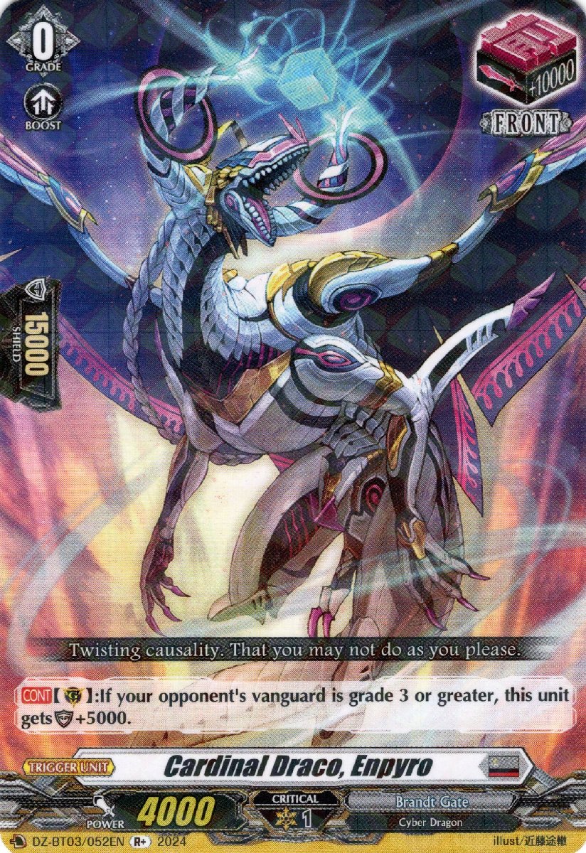 DZ-BT03/052EN Cardinal Draco, Enpyro Rare (R)