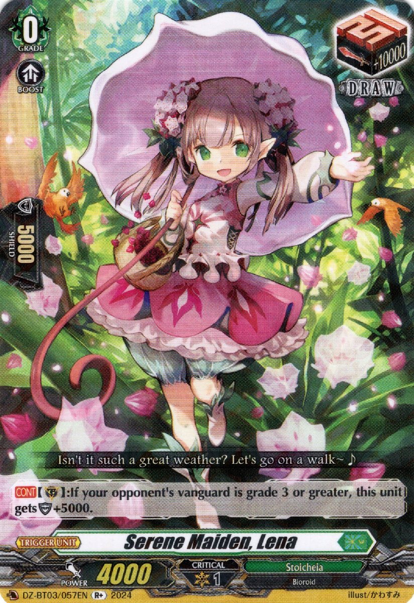 DZ-BT03/057EN Serene Maiden, Lena Rare (R)