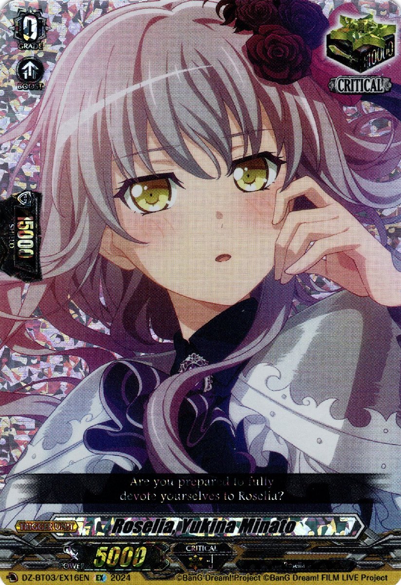 DZ-BT03/EX16EN Roselia, Yukina Minato Edition Exclusive (EX)