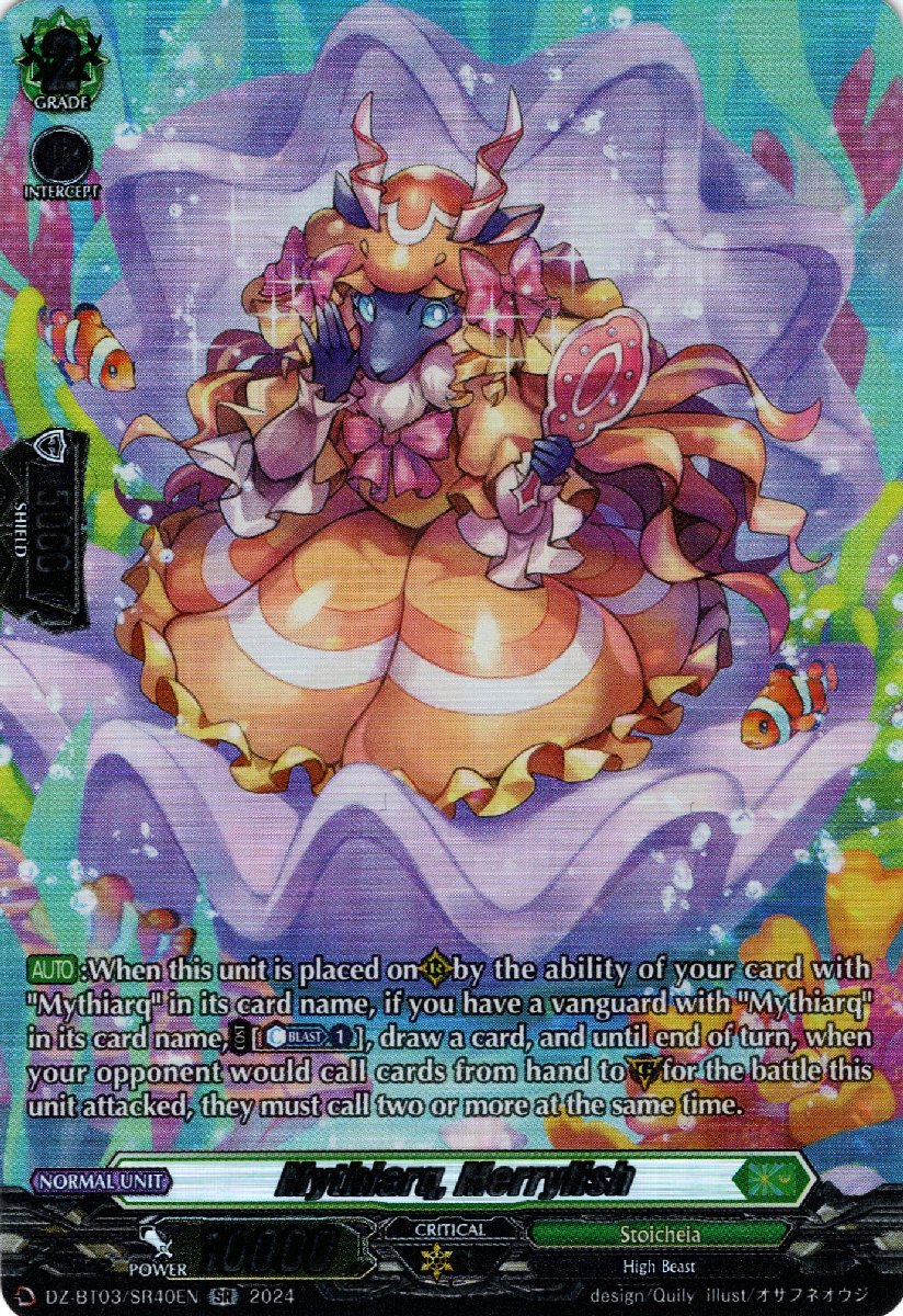 DZ-BT03/SR40EN Mythiarq, Merrylish Secret Rare (SR)