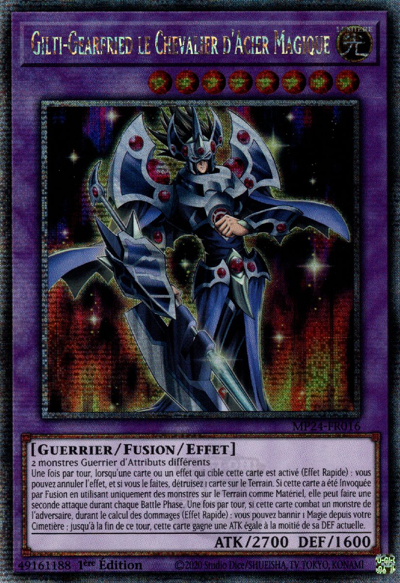 MP24-FR016 Gilti-Gearfried le Chevalier d'Acier Magique Quarter Century Secret Rare