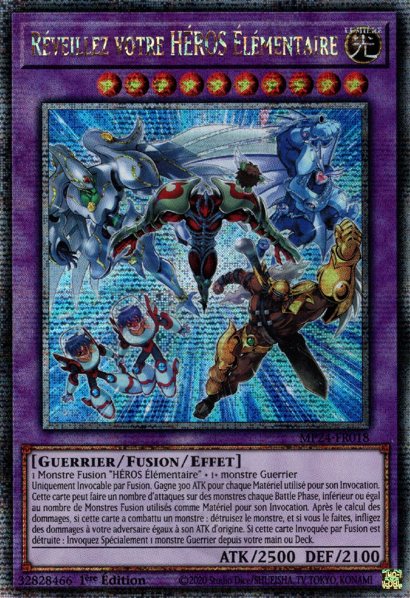 MP24-FR018 Réveillez votre HÉROS Élémentaire Quarter Century Secret Rare