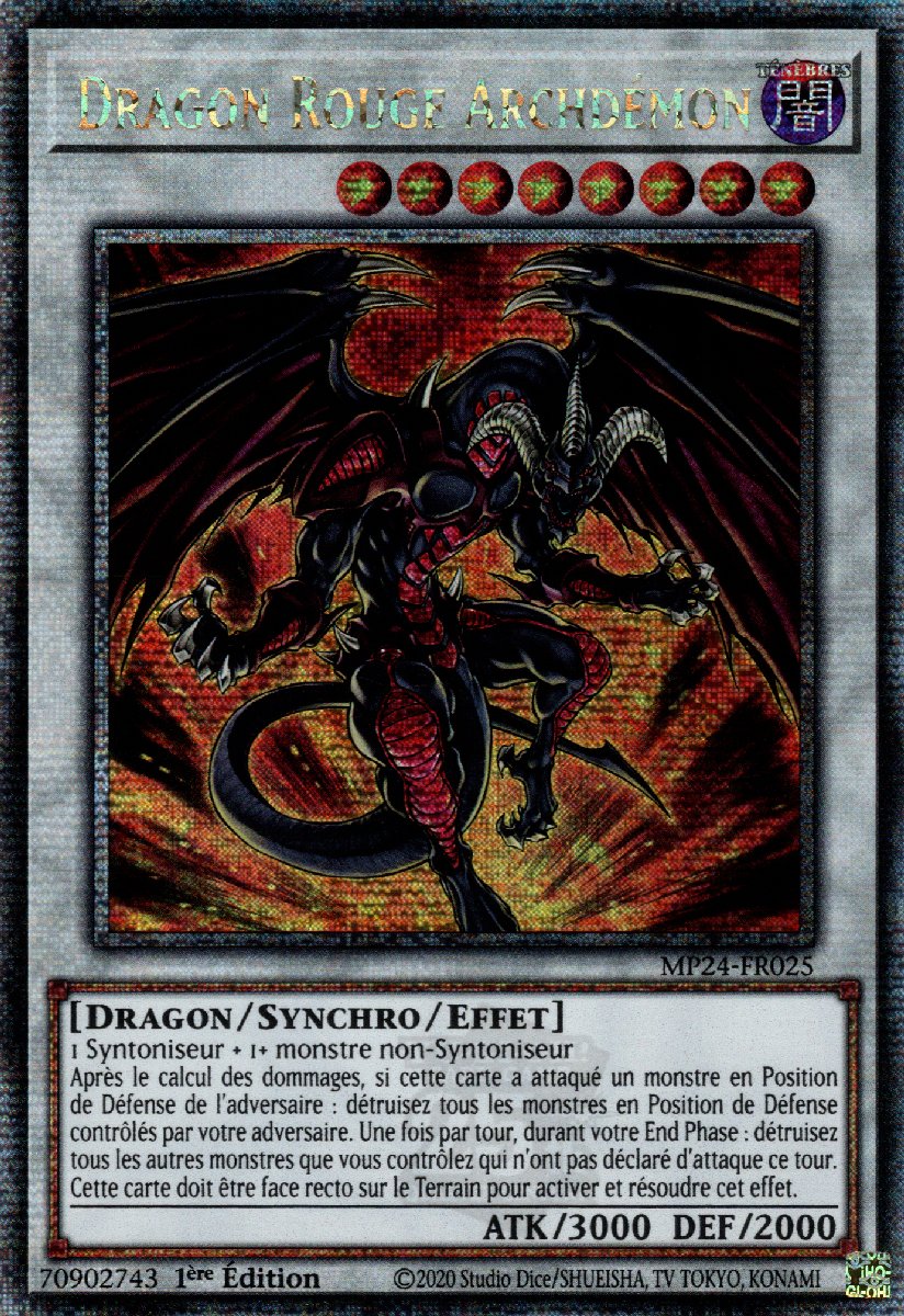 MP24-FR025 Dragon Rouge Archdémon Quarter Century Secret Rare