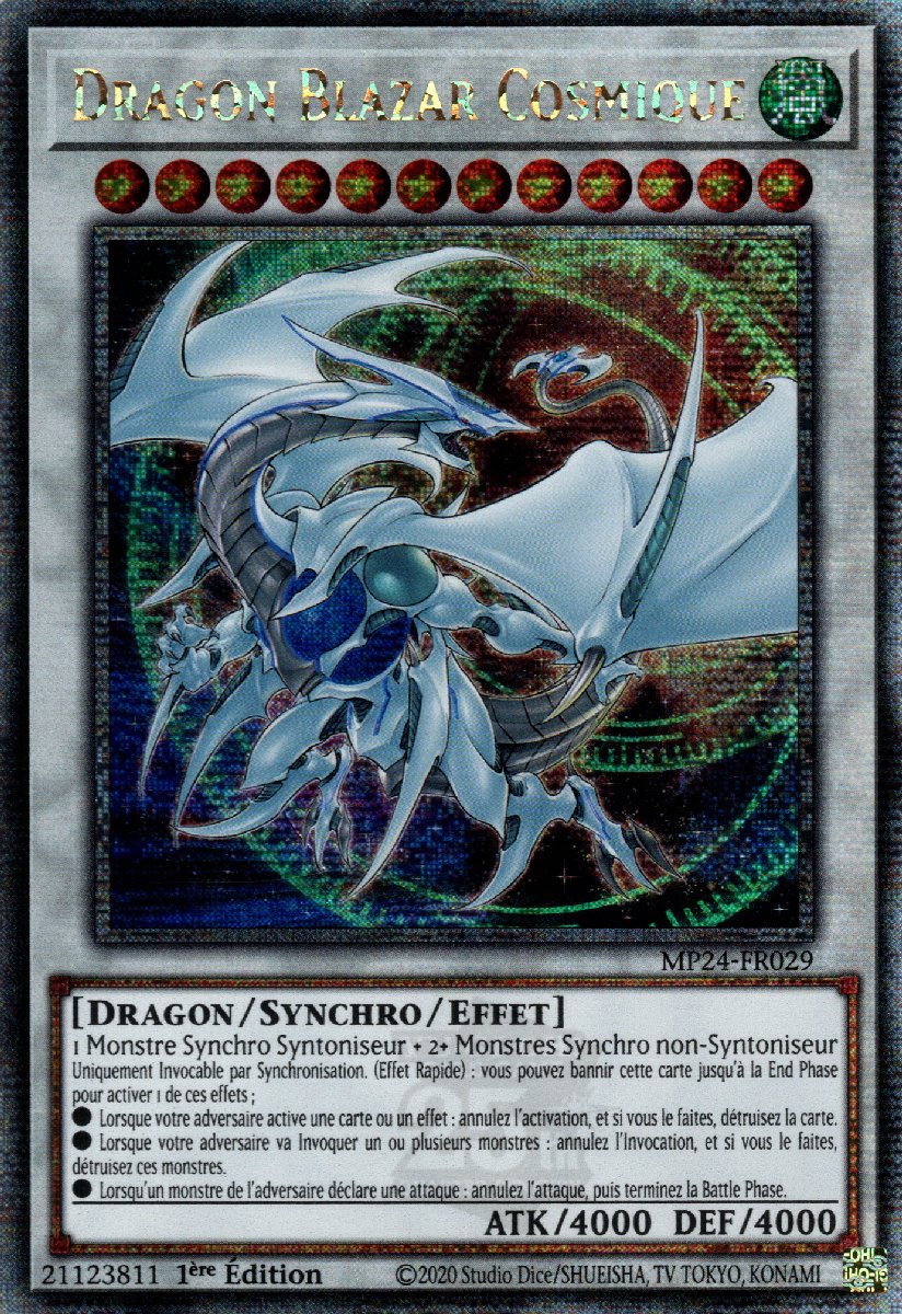 MP24-FR029 Dragon Blazar Cosmique Quarter Century Secret Rare