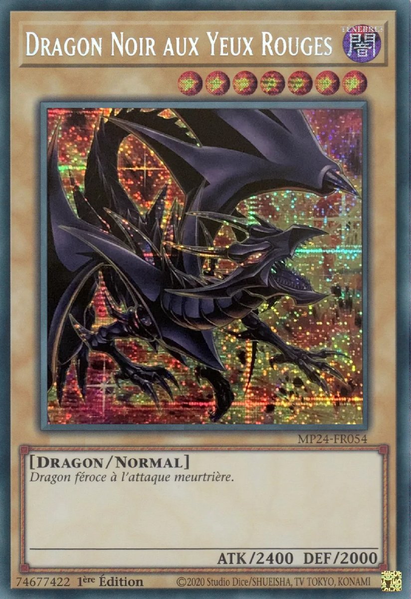 MP24-FR054 Dragon Noir aux Yeux Rouges Prismatic Secret Rare