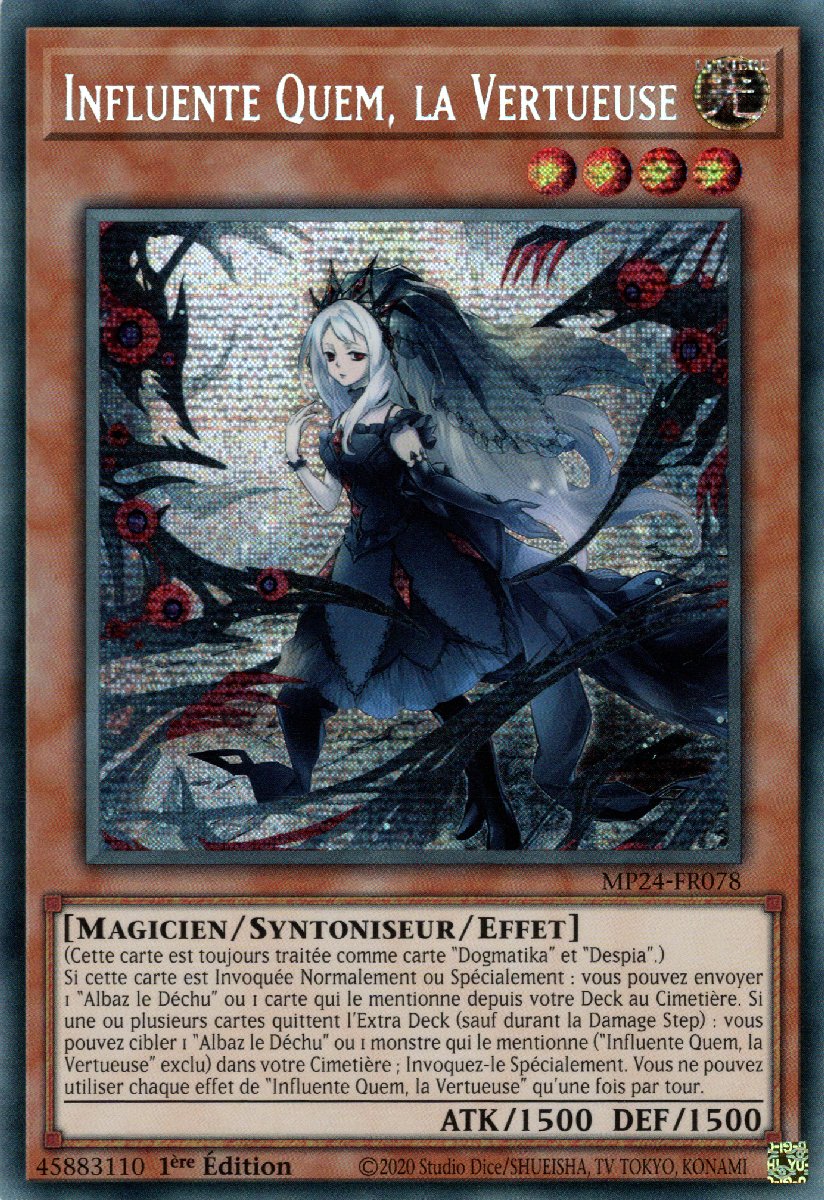 MP24-FR078 Influente Quem, la Vertueuse Prismatic Secret Rare