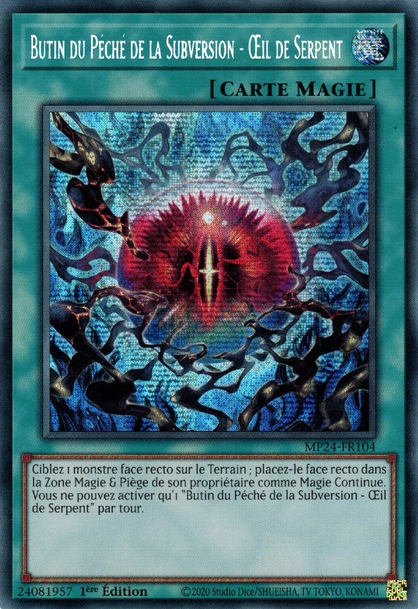 MP24-FR104 Butin du Péché de la Subversion - Œil de Serpent Prismatic Secret Rare