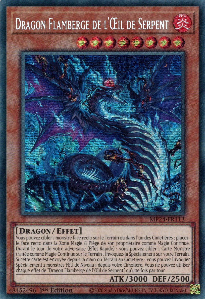 MP24-FR113 Dragon Flamberge de l'Œil de Serpent Prismatic Secret Rare