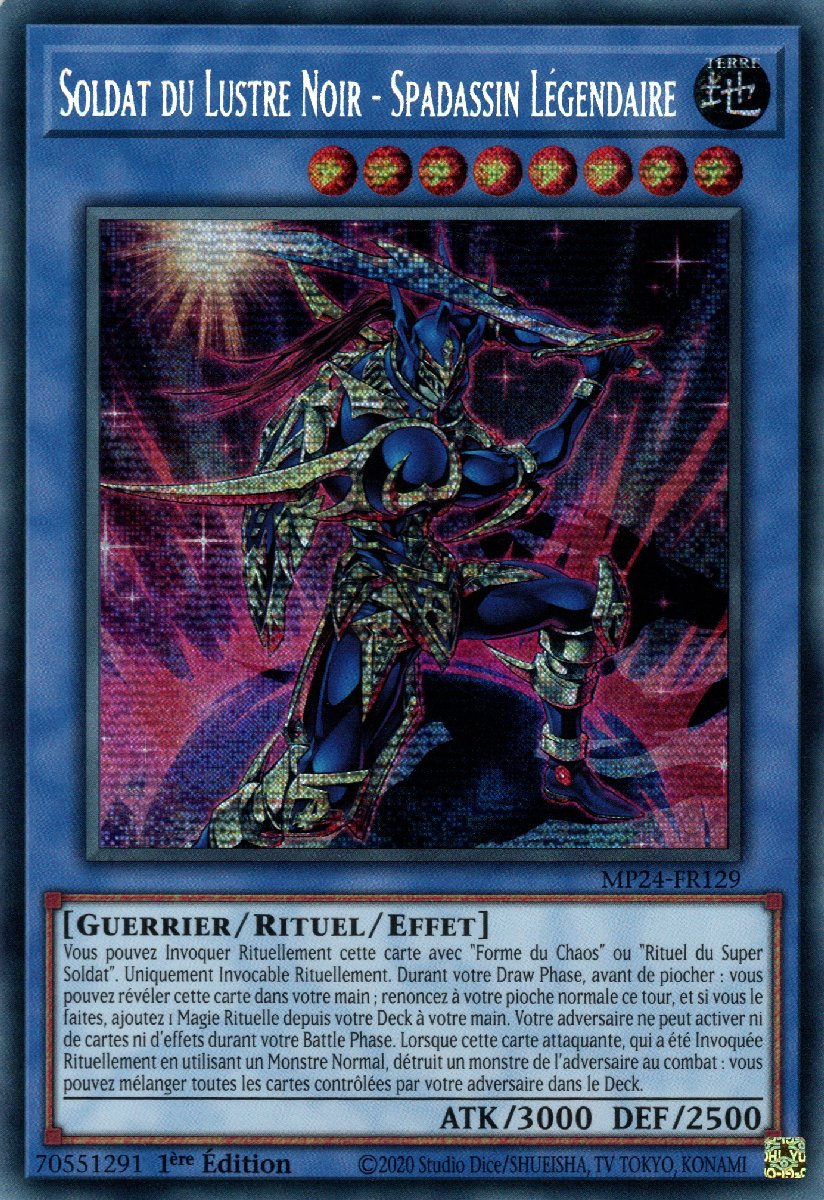 MP24-FR129 Soldat du Lustre Noir - Spadassin Légendaire Prismatic Secret Rare